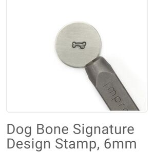 3/$15 Dog Bone Metal Design Stamp 6mm